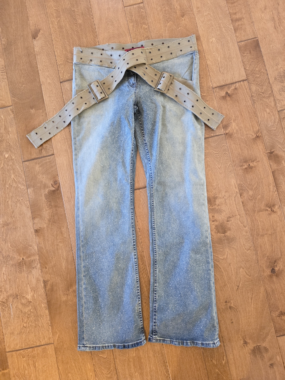 Jaded London Buckle Belt Jeans
